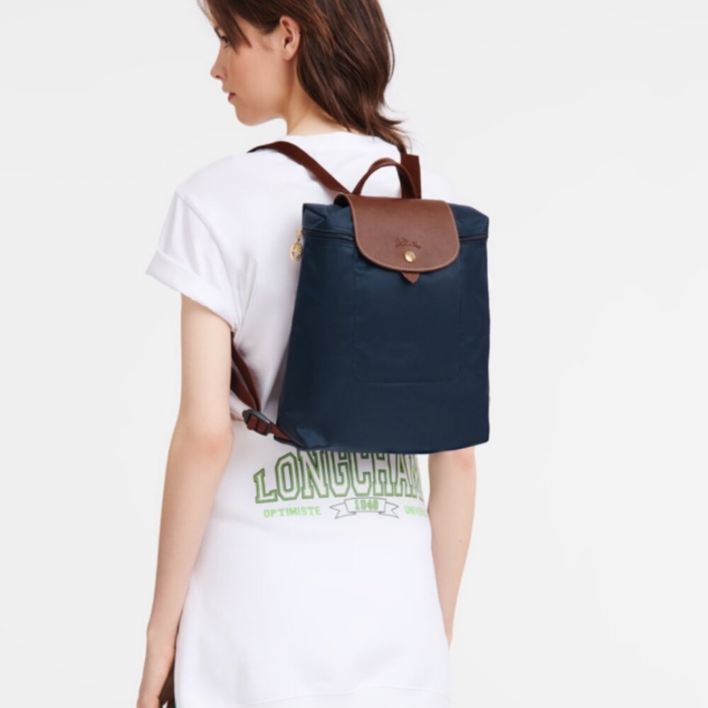 Longchamp Le Pliage Original Backpack in Navy